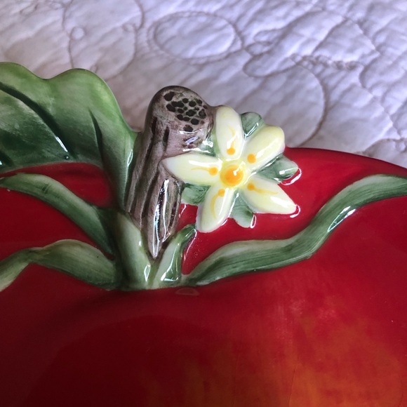 Fitz and Floyd Classics Country Chic Apple Plate OS - Picture 2 of 8